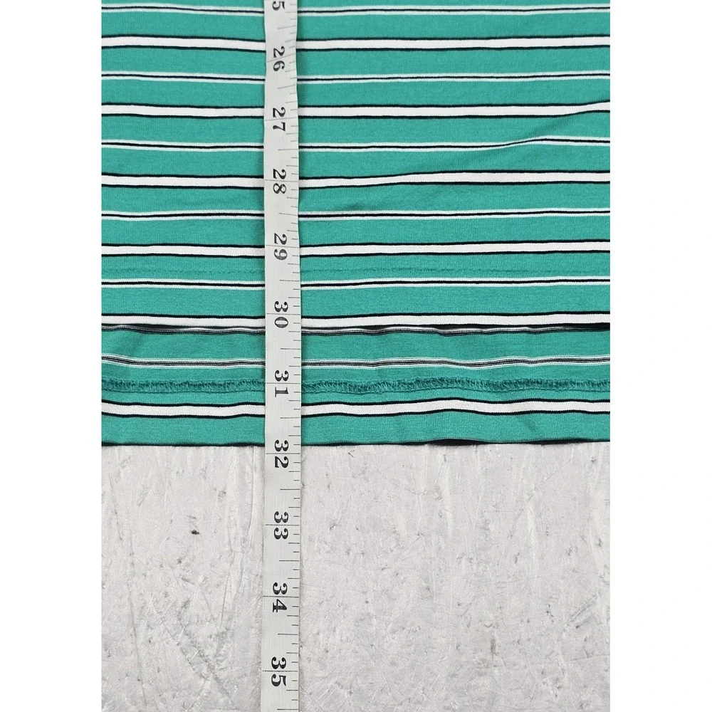 VTG Polo Golf Ralph Lauren Polo Shirt Mens XL Green White Stripe 100% Pima
